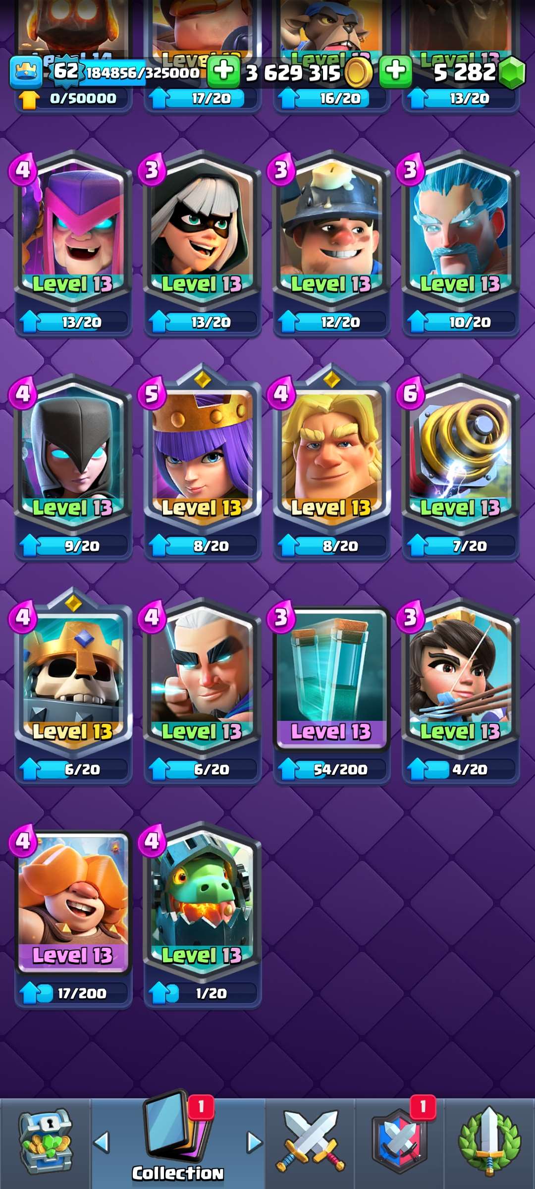 Very good clash royale account 