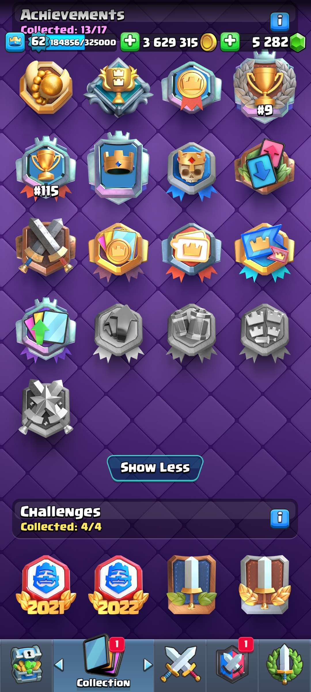 Very good clash royale account 