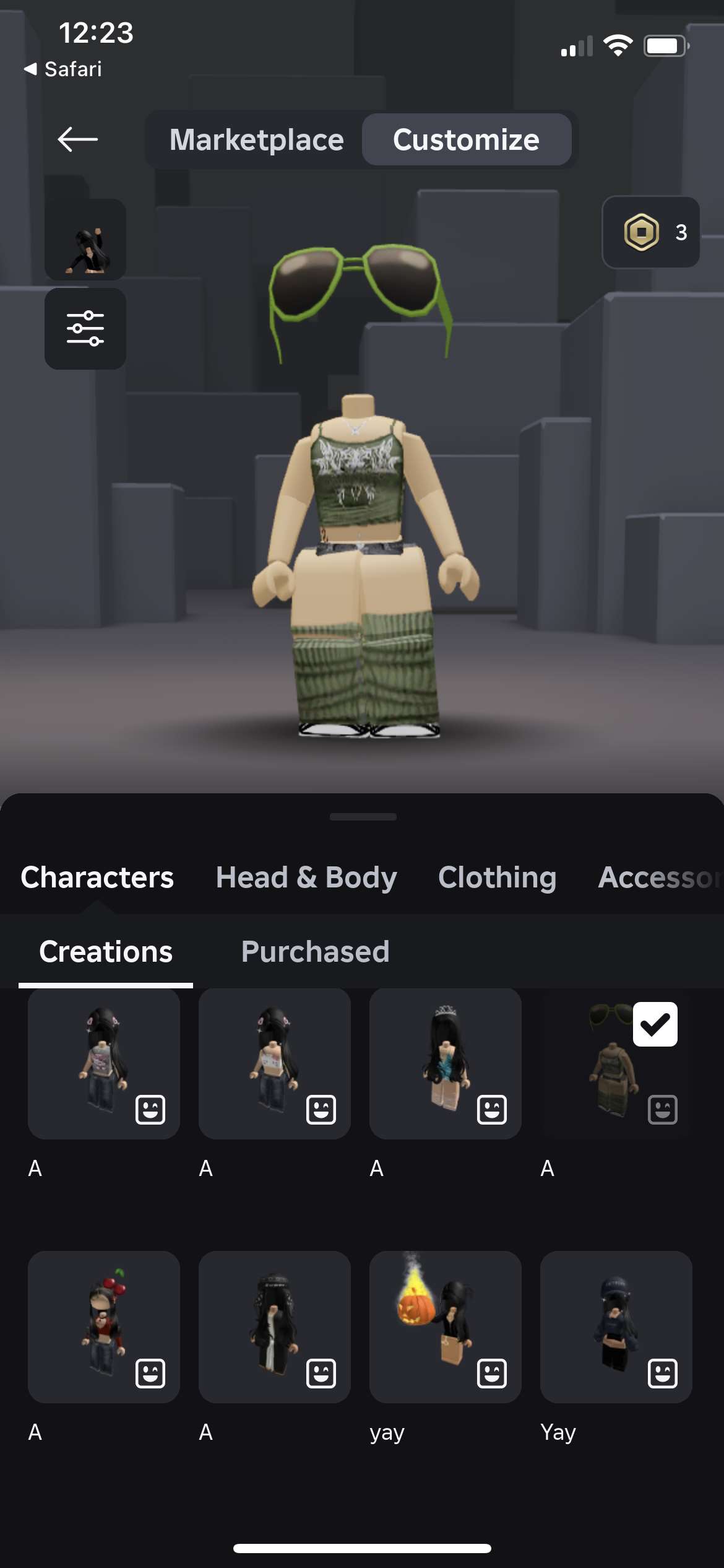 Roblox Account with headless & VC