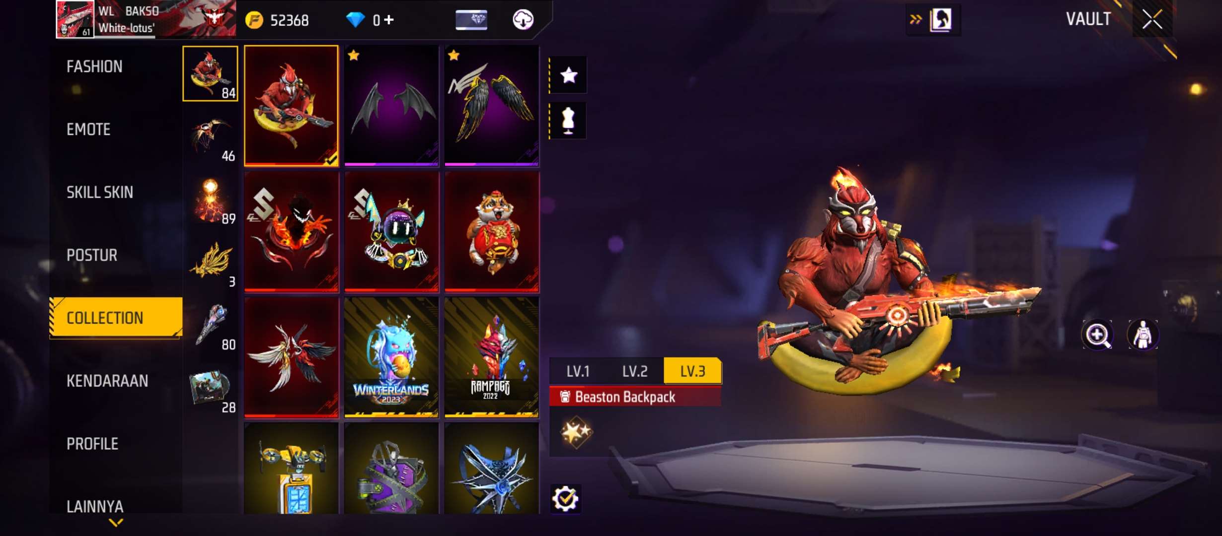 Jual akun ff 
