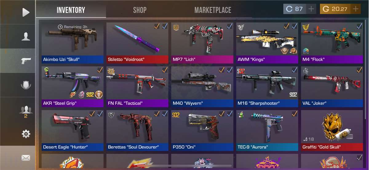 Selling so2 acc with knife