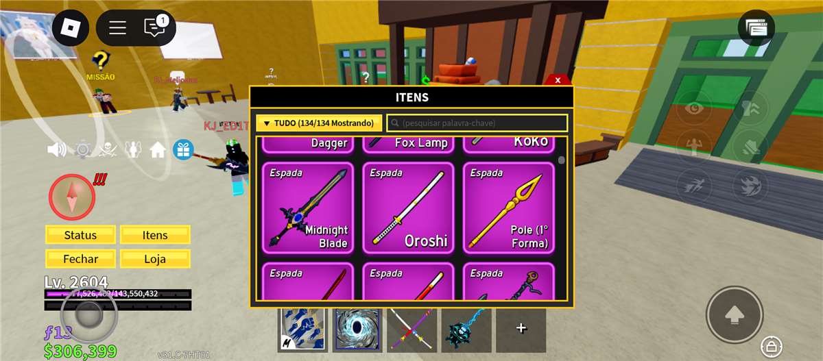 Conta blox fruit