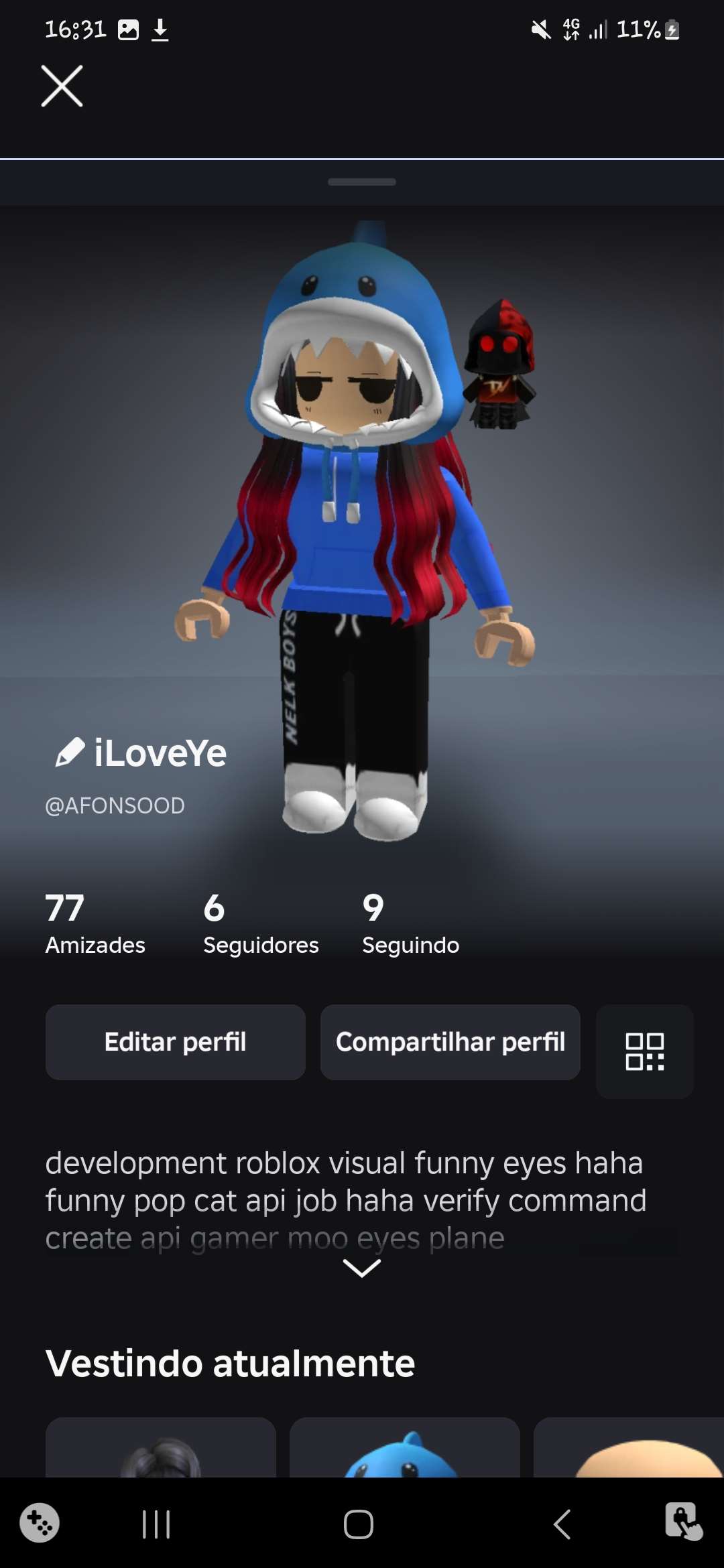Roblox account