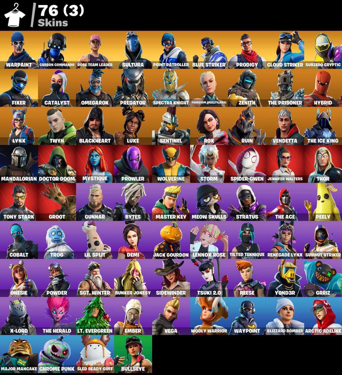 [PC] Full Access | 76 Skins: OG STW 
