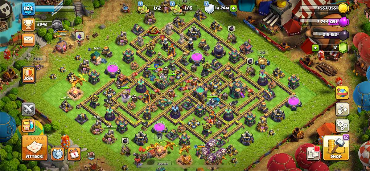 Town Hall 14, almost max
