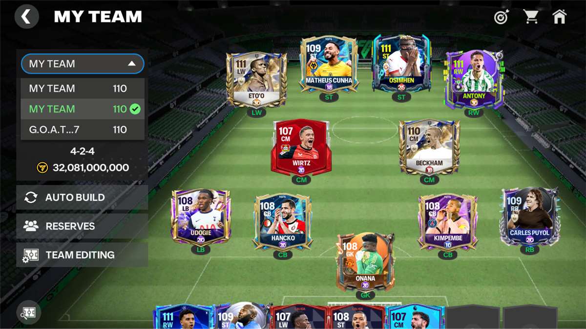 Fifa mobile 110 ove beast team 