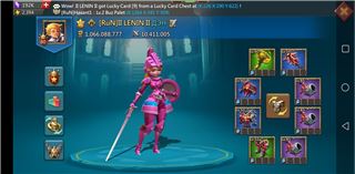 lords mobile account with 1B power
