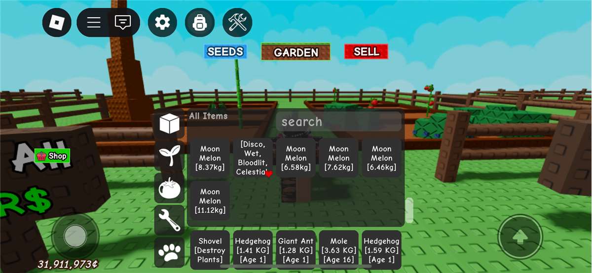 vb legends / grow a garden