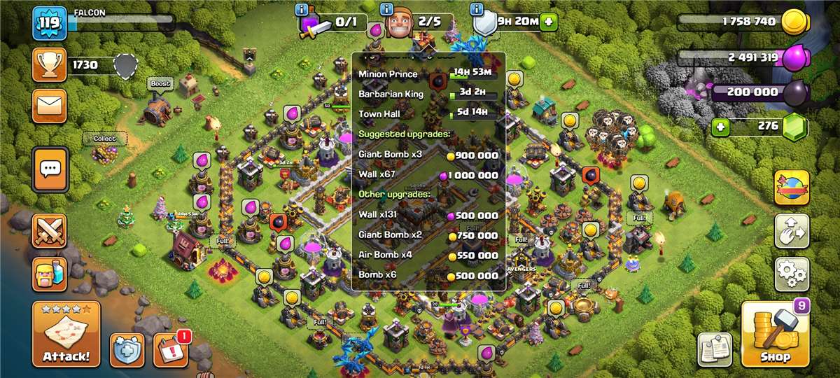 Th 11 coc account 