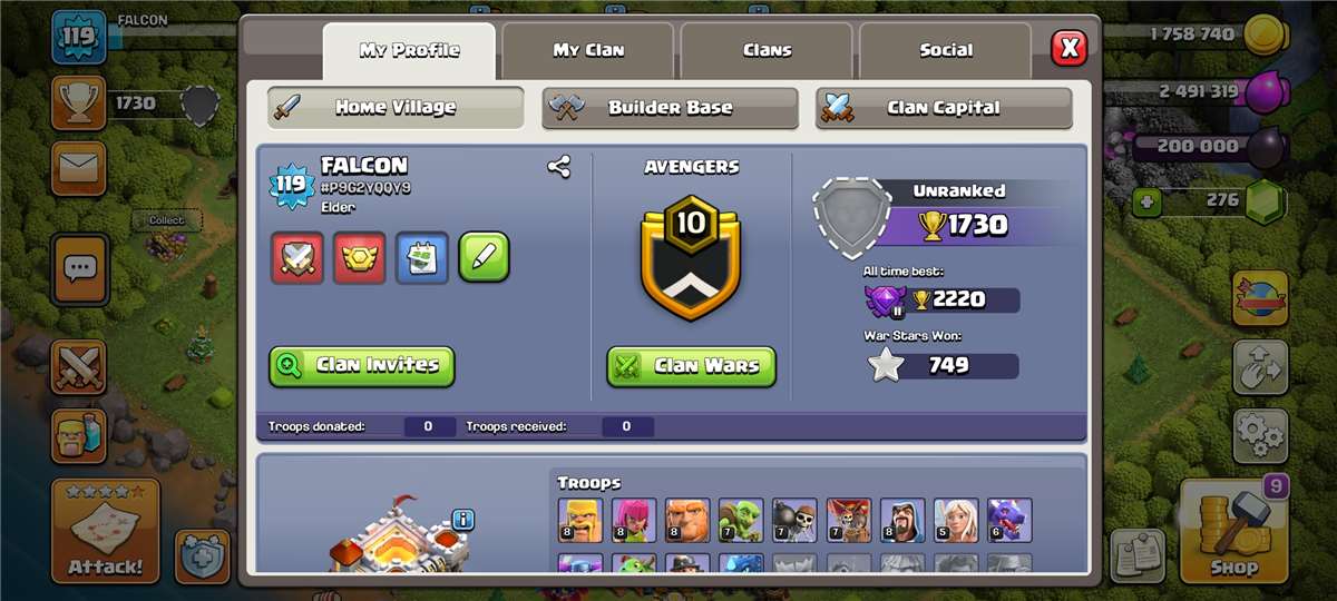 Th 11 coc account 