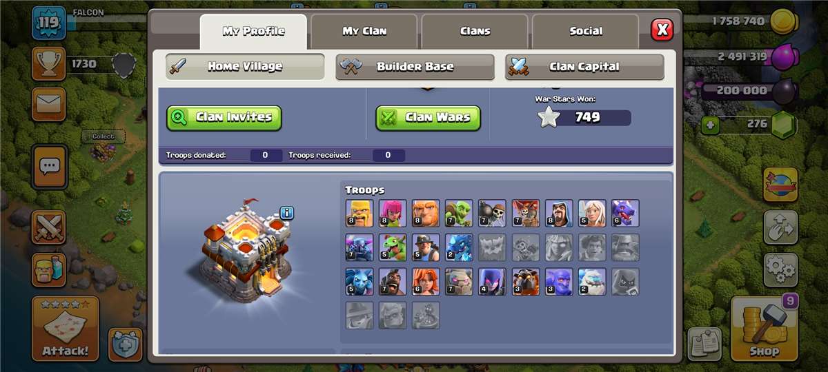 Th 11 coc account 
