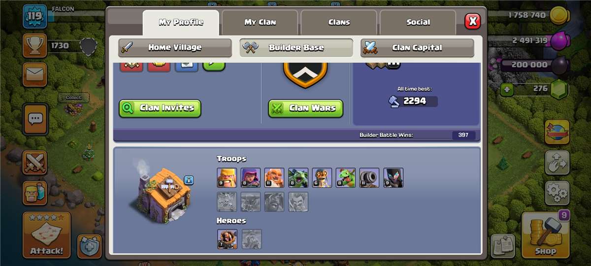 Th 11 coc account 