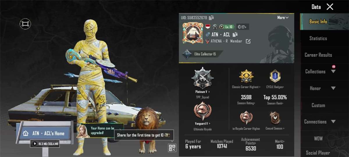 Jual akun pubg amanah