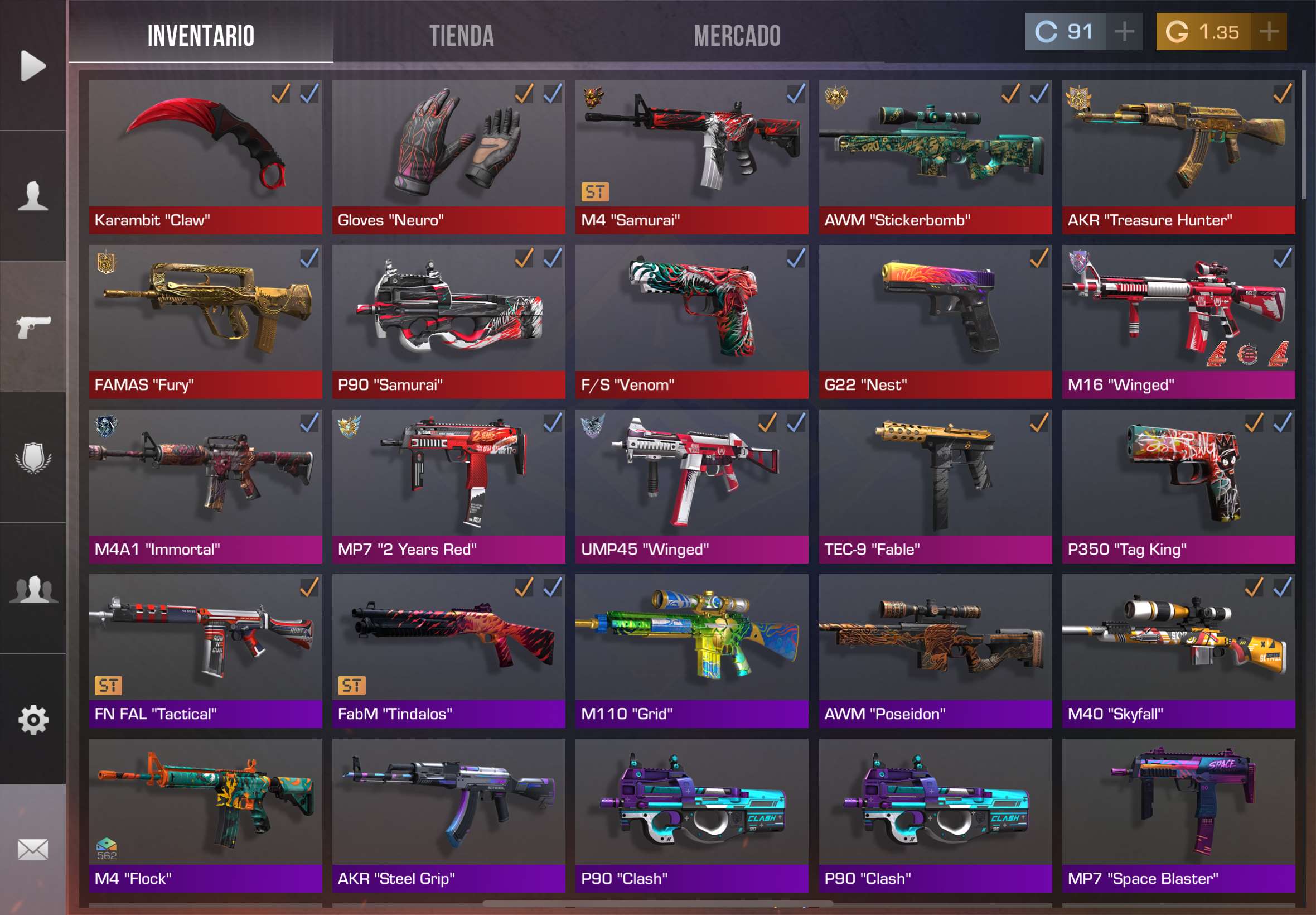 Insane Standoff 2 Account – 1500h | 35K gold