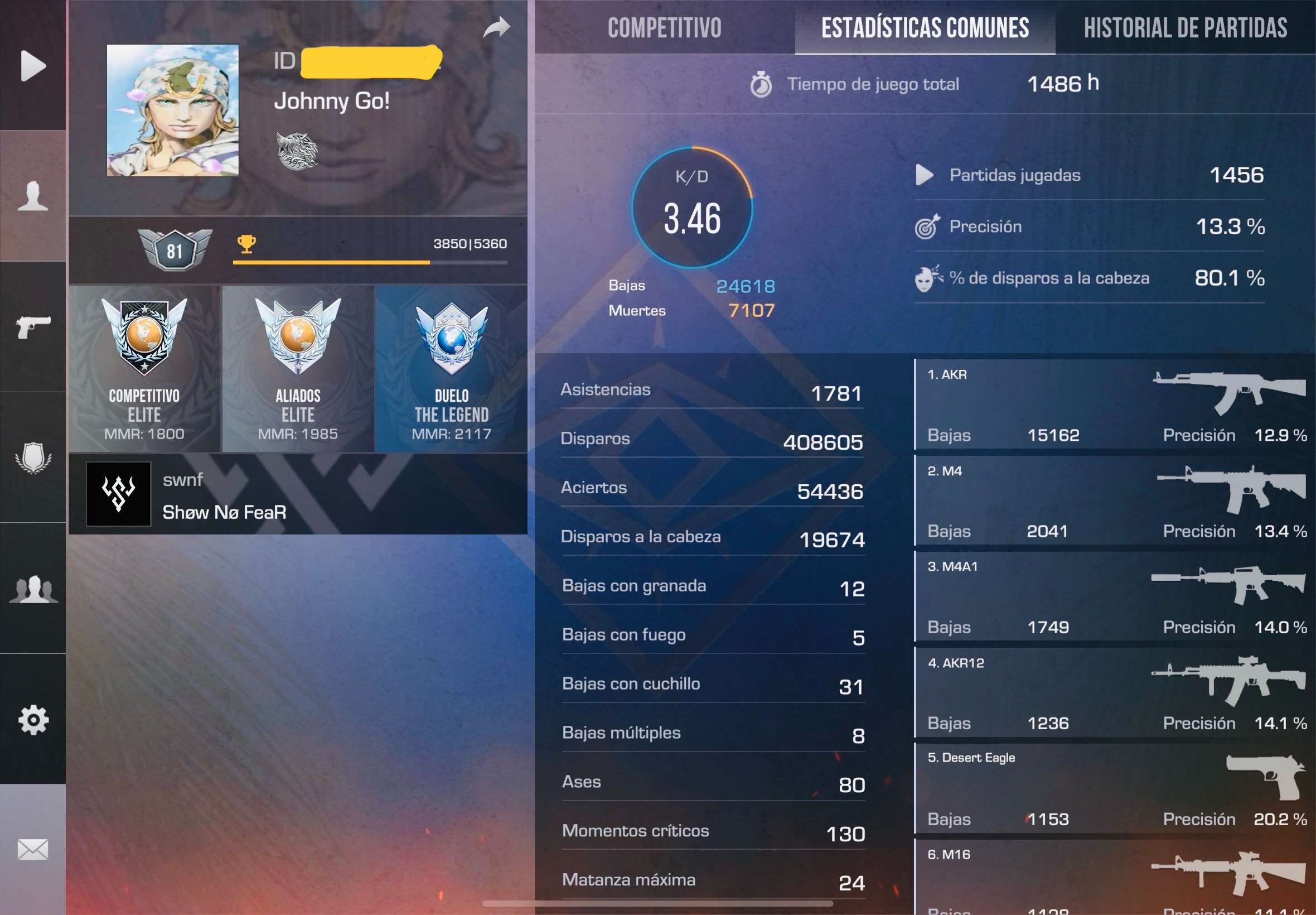 Insane Standoff 2 Account – 1500h | 35K gold