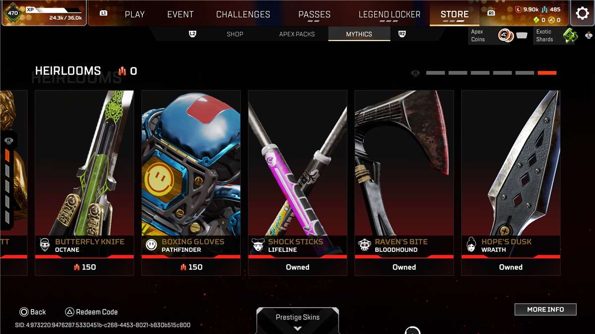 Selling my apex account