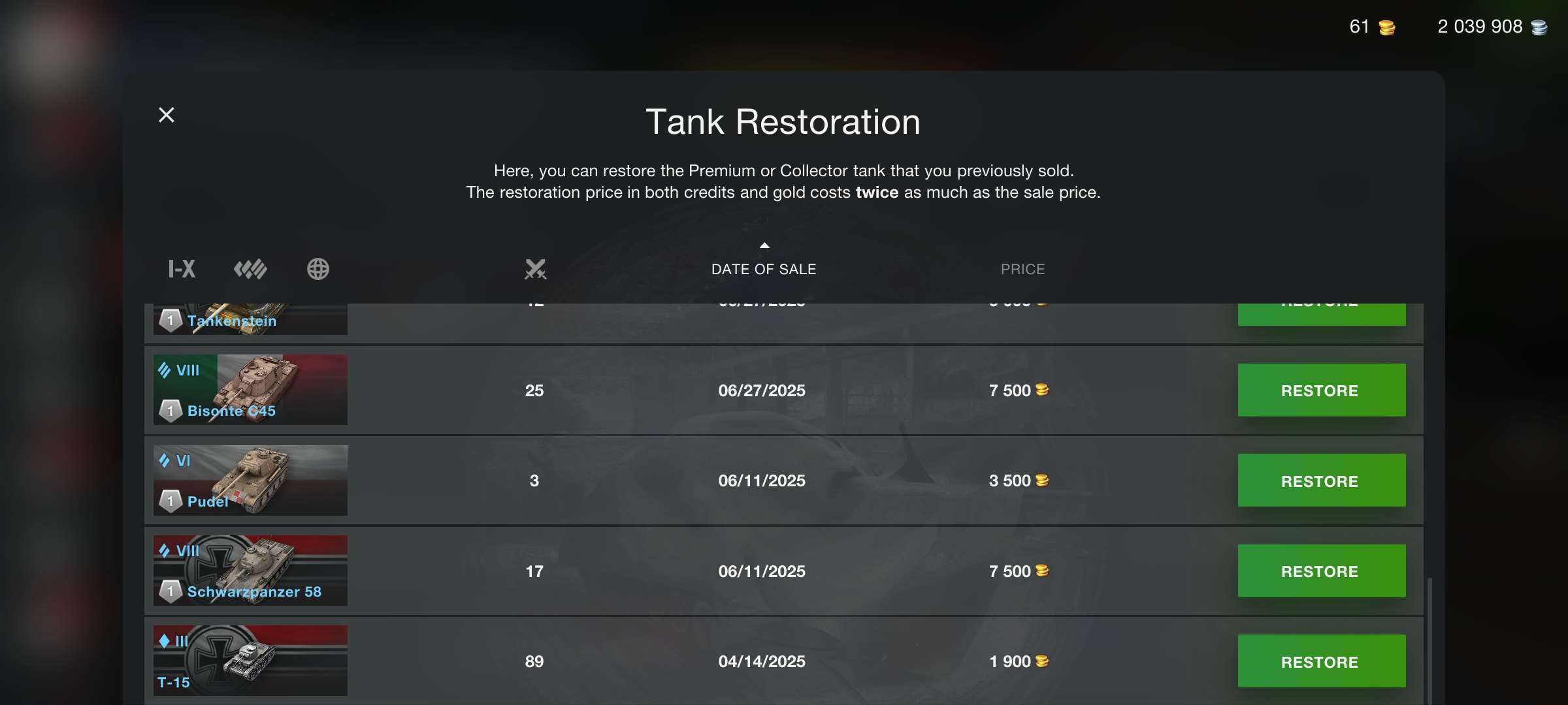 Jual akun sepuh wotblitz