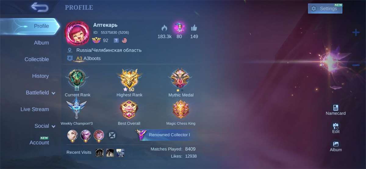 Mythic MLBB + TOP Mythic ML CHESS go go