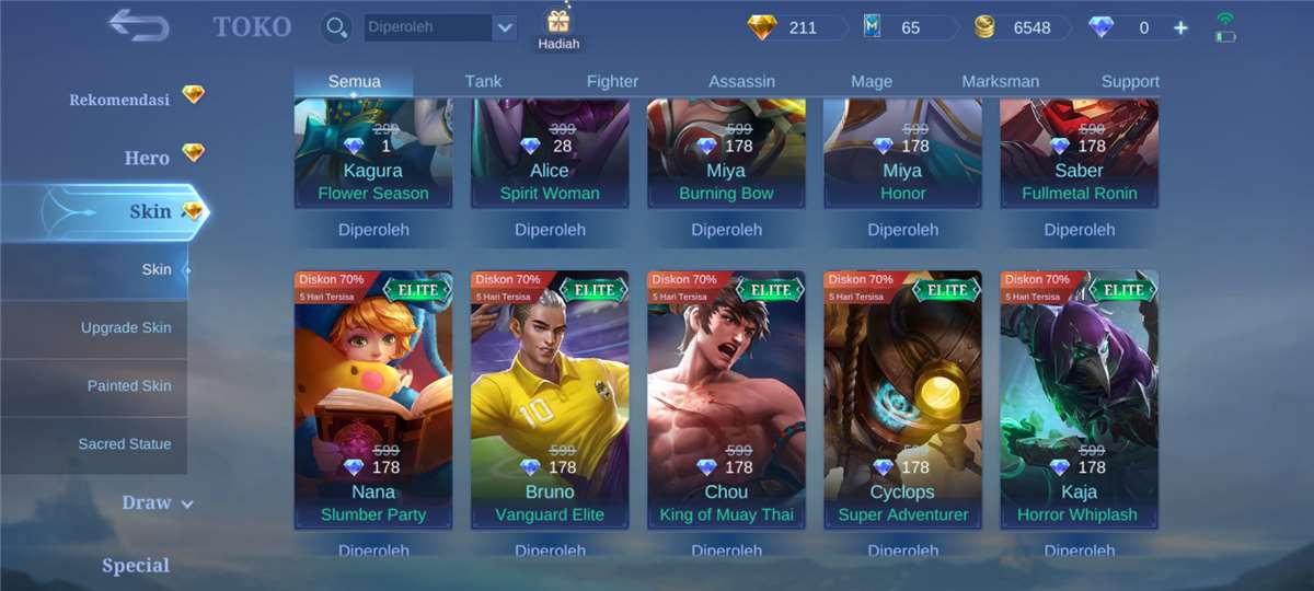 Jual akun