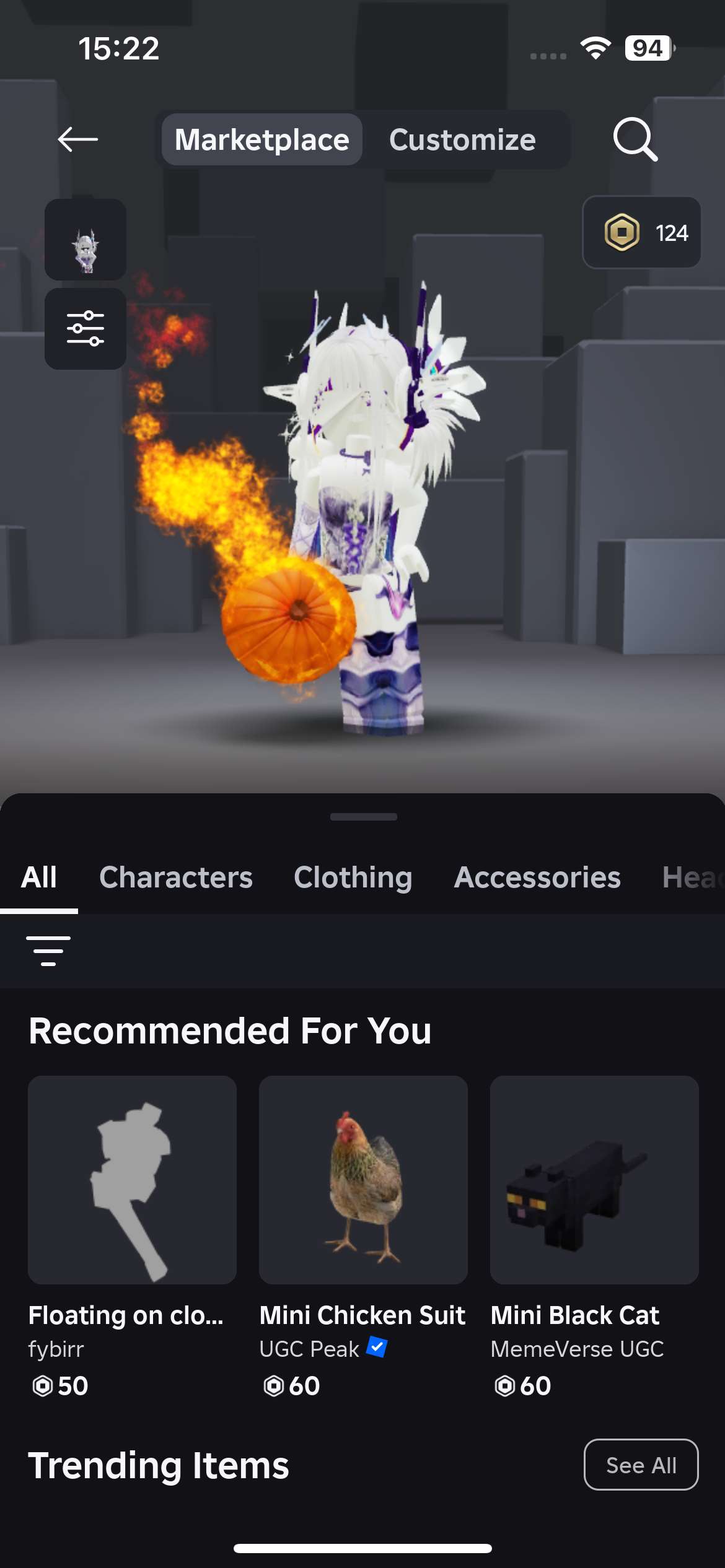 Roblox acc with violet valk,korblox,headless