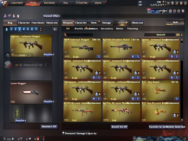 6 VIP 6 Thompson + TMP + M200 + QBZ  account 