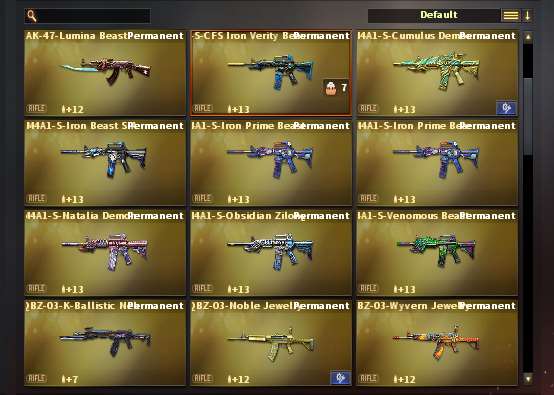 50 VIP COP 14 Pistol + M200 + TRIXY + HK417 +