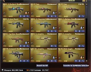50 VIP COP 14 Pistol + M200 + TRIXY + HK417 +