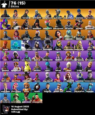 An OG account with black night