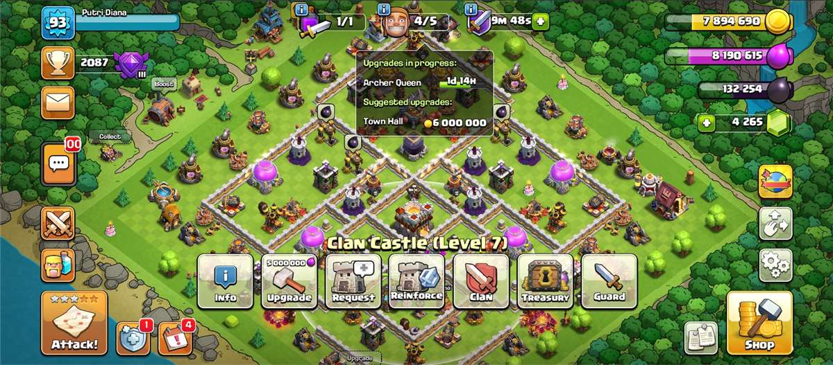 Jual akun th 11 all max 