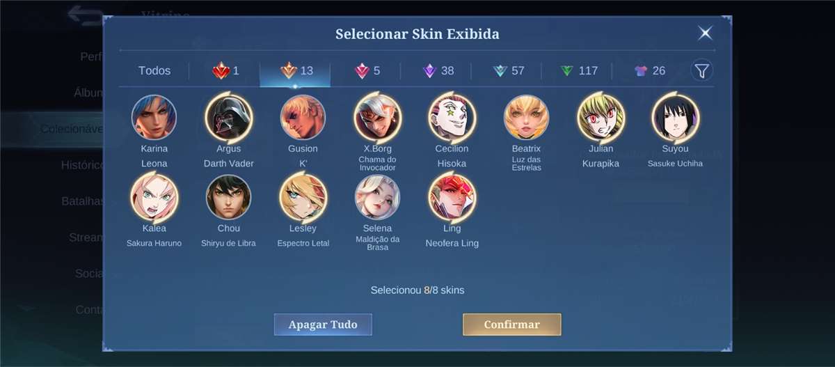Conta mobile legends 