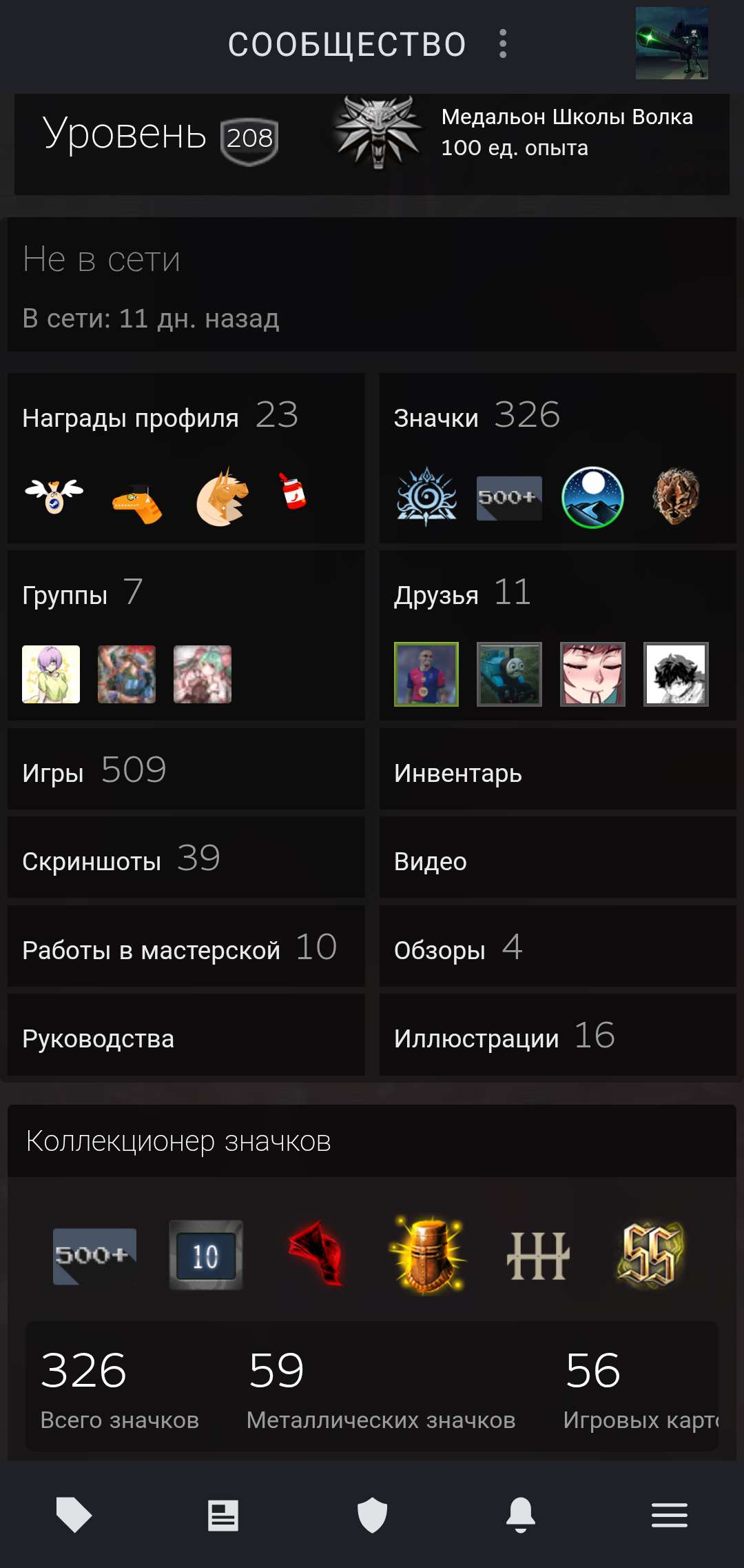 My steam acc