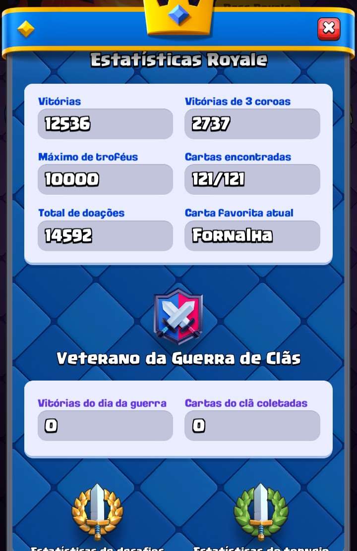 Conta Clash Royale com email de recuperação.
