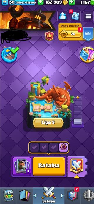 Conta Clash Royale com email de recuperação.