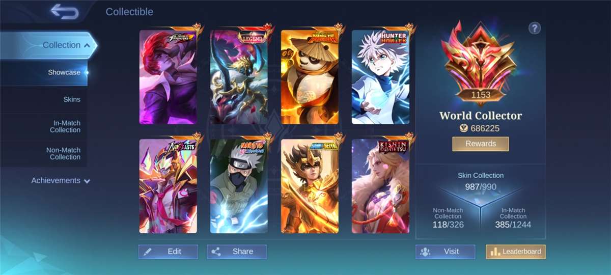 Rare Mobile Legends Account