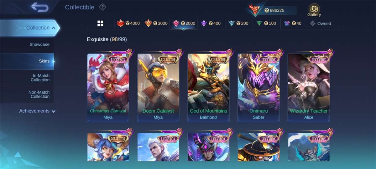 Rare Mobile Legends Account