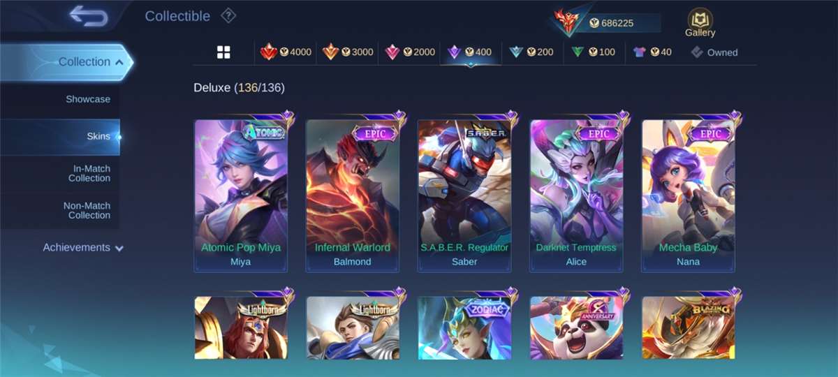 Rare Mobile Legends Account