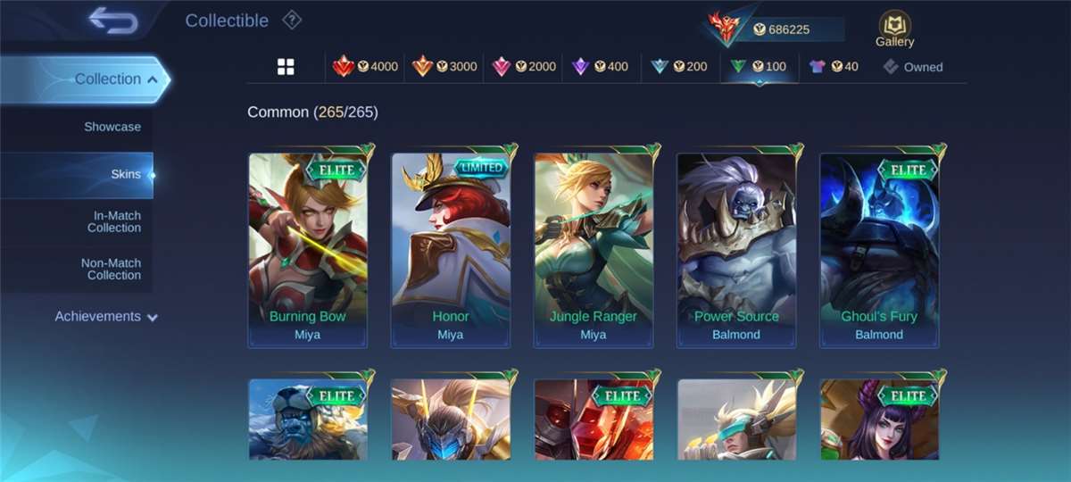 Rare Mobile Legends Account