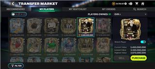 Account over 117 for sale (almost 118)