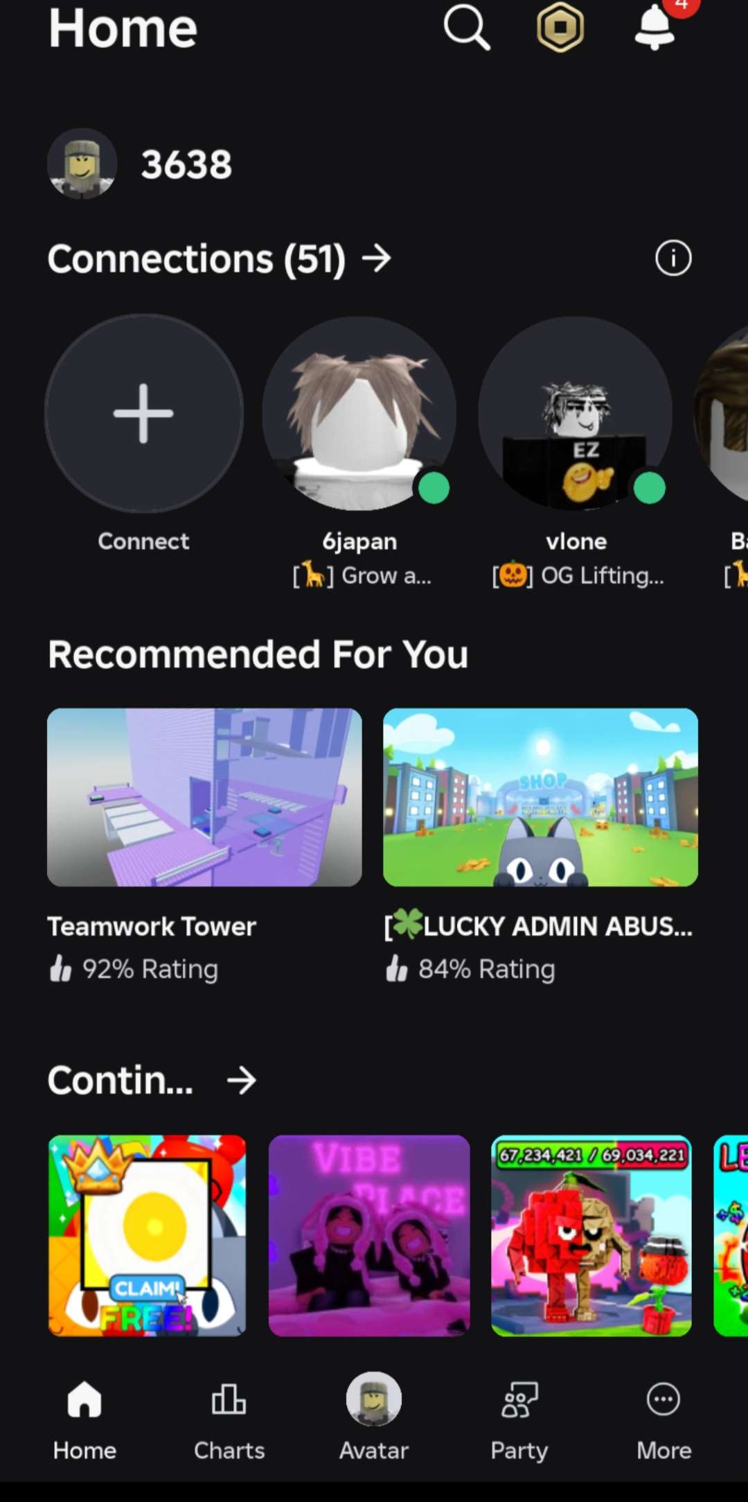 Roblox account 4 digits username