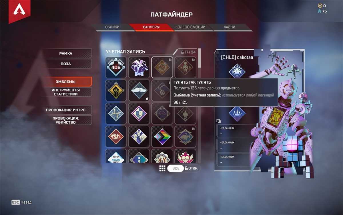 akun dengan peninggalan Wraith dan Master 12