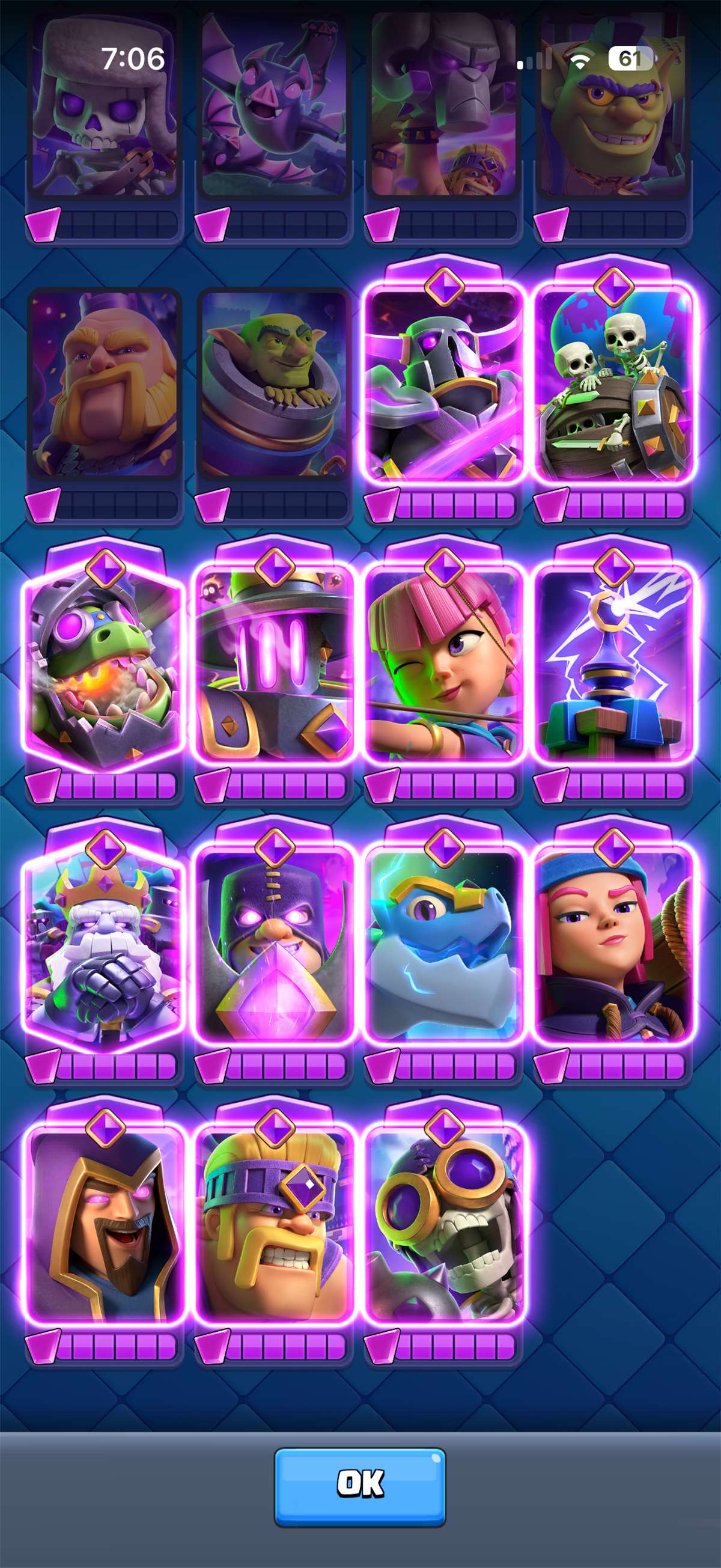 9k trophies 13 Evos 50+ emotes