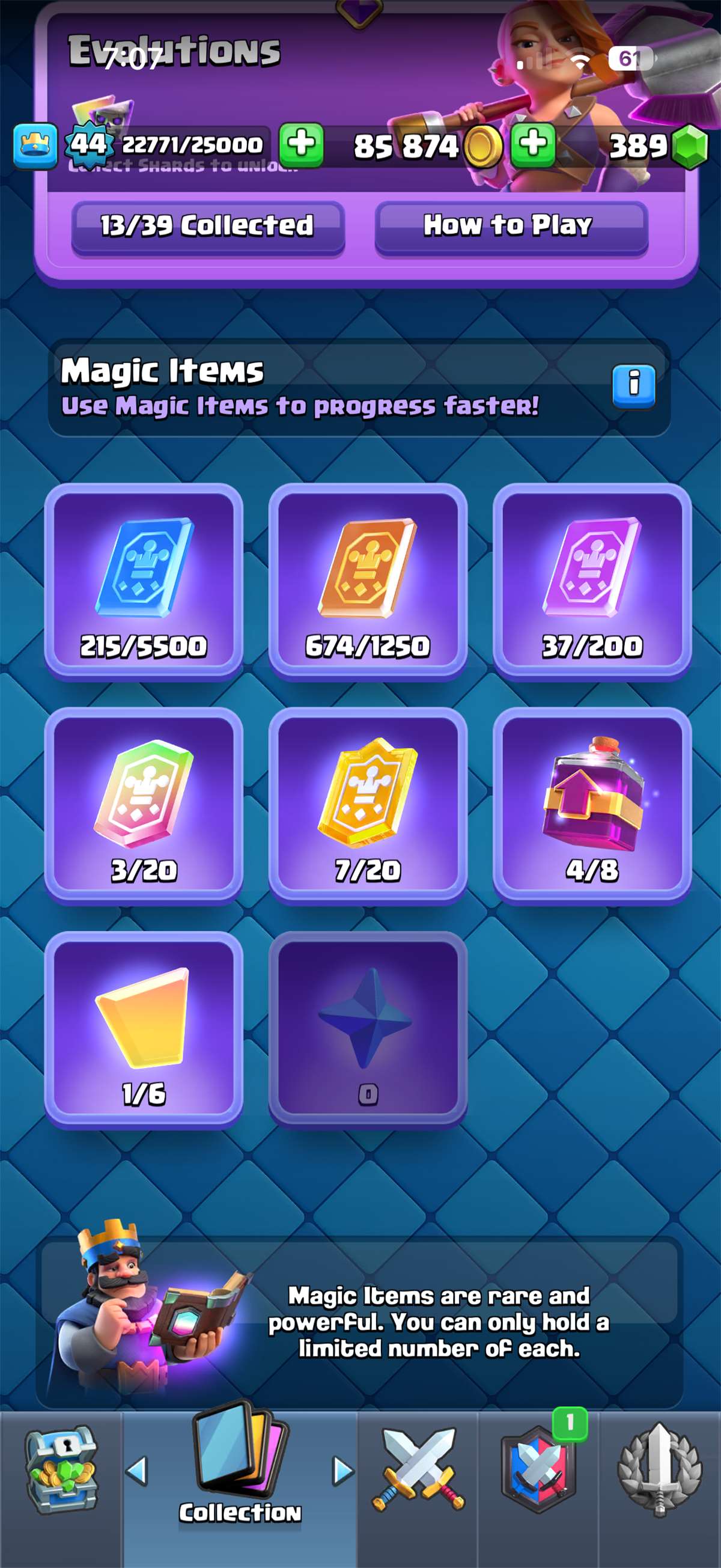 9k trophies 13 Evos 50+ emotes