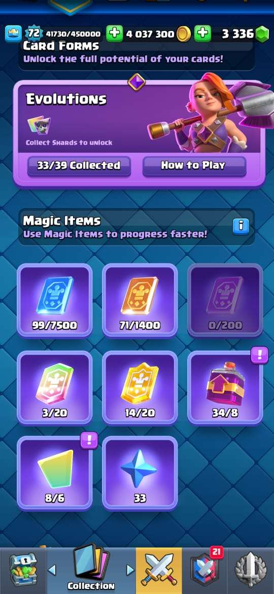 King lvl 72 | 4 million+ gold | 34 evolutions