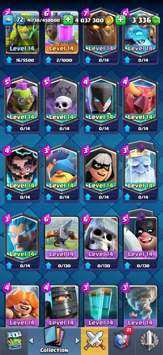 King lvl 72 | 4 million+ gold | 34 evolutions