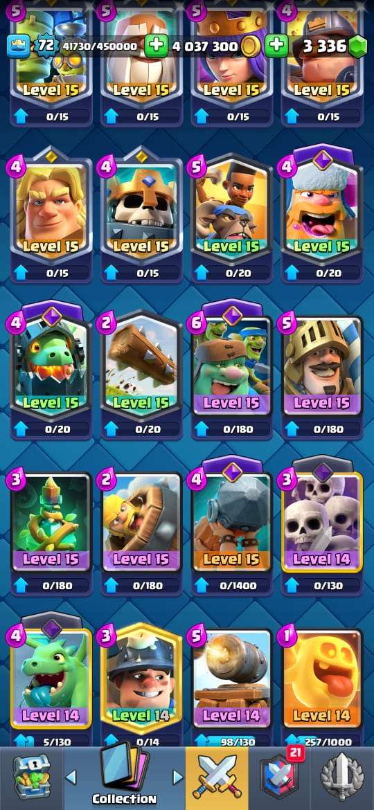 King lvl 72 | 4 million+ gold | 34 evolutions