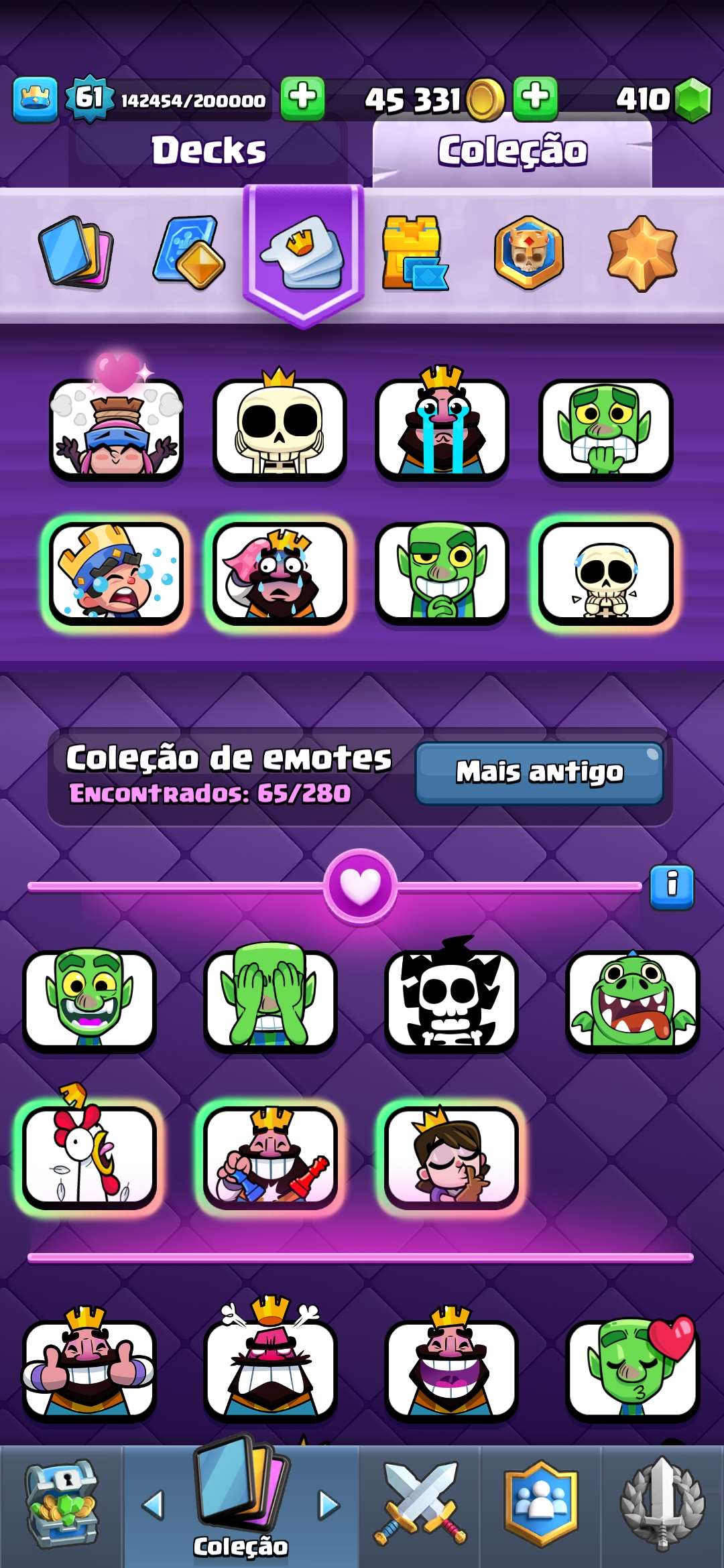 CR lvl 61 10k trof 13 evo