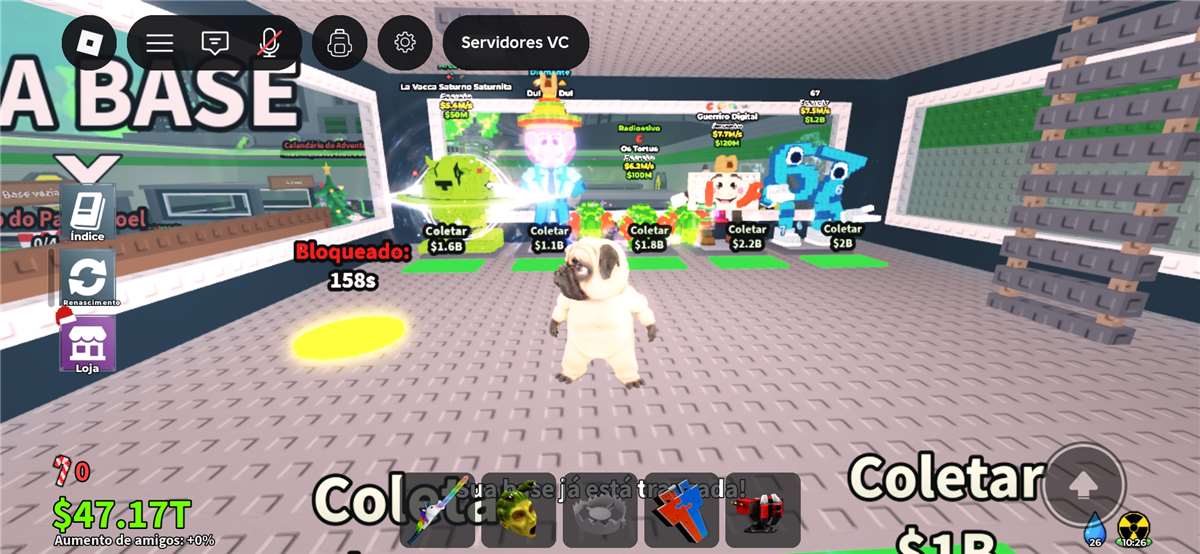 Conta de roblox com varias skins e branrots