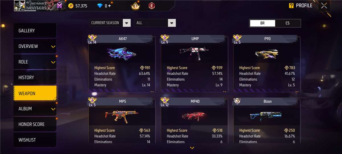 free fire account 