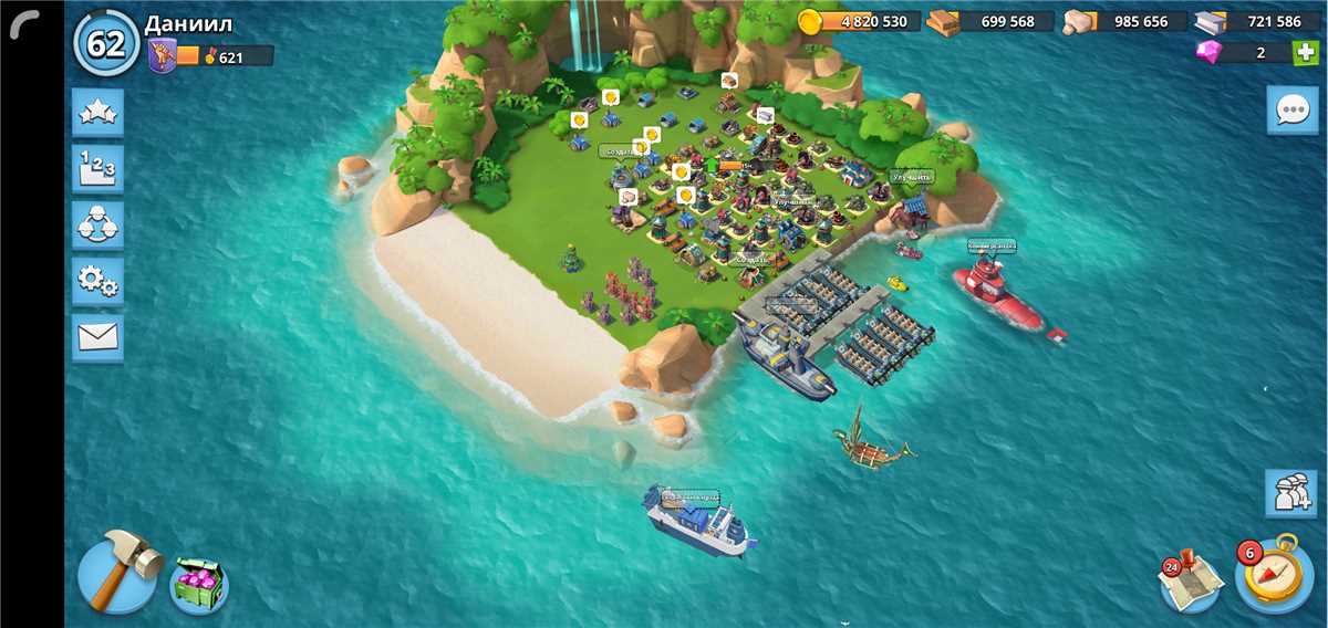 Jual akun Boom Beach lvl 62