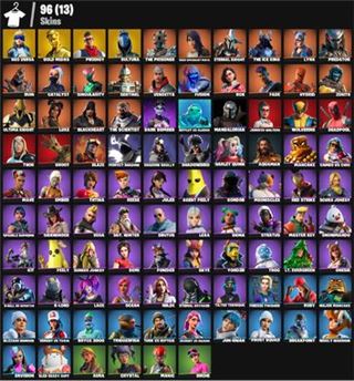 96 skins full account for beginners